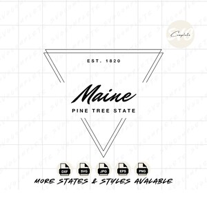Maine svg Pine Tree state svg Maine svg state of Maine Tshirt Maine png State Nickname Sweatshirt svg Maine png clipart Cricut Silhouette