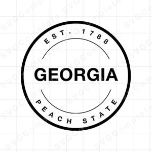 Georgia svg State of Georgia svg Tshirt University of Georgia State Sweatshirt svg Georgia png clipart Cricut svg Georgia Silhouette