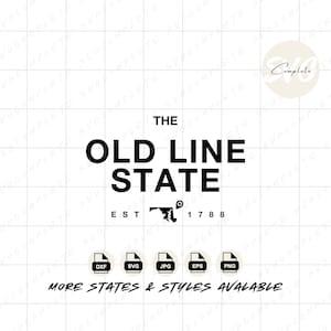 Maryland Old Line state svg Maryland svg state of Maryland Tshirt Maryland State Nickname Sweatshirt svg Maryland png Cricut Silhouette