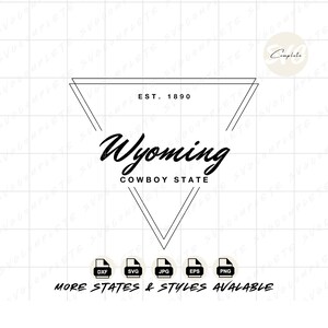 Wyoming SVG Cowboy staat Wyoming SVG staat Wyoming tshirt Wyoming PNG staat bijnaam Sweatshirt SVG Wyoming PNG clipart Cricut silhouet