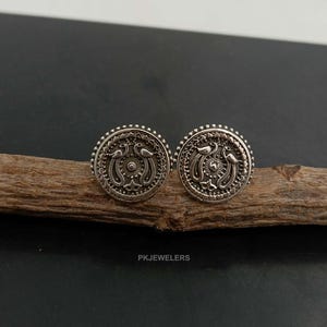 Gorgeous Peacock Design 925 Sterling Silver Stud Earring, Designer Peacock Earring, Indian Jewelry, Earring For Woman, Gifts For Her