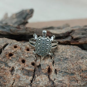 Tortoise Silver Ring, 925 Sterling Silver Ring, Handmade Jewelry, Solid 925 Silver, Ring For Animal Lover, Most Popular, Ring for Her