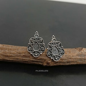 925 Sterling Silver Leaf Design Earrings, Stud Earrings, Handmade Earrings, Elegant Jewelry, Gift for Her, Woman Stud Jewellery For Her