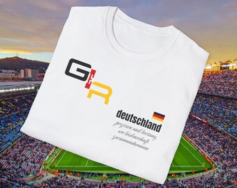 Duitse voetbal elftal Die Mannschaft EK 2024 in Duitsland Duitse Vlag Germany zwart rood goud wereldkampioen duitse elftal tshirt