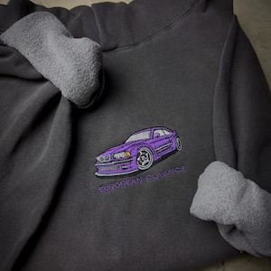Embroidered E36 M3 Car Hoodie, Gift for Car Enthusiasts, Car Lover Hoodie, Gift For Him, Embroidered Personalized