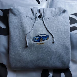 Embroidered WRX Car Hoodie, Gift for Car Enthusiasts, Car Lover Hoodie, Gift For Him, Embroidered Personalized