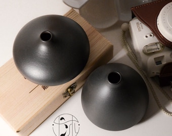 Florero de cerámica vintage estilo japonés decorativo moderno para una flor solitaria