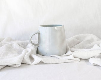 Taza de café 400 ml en cerámica artesanal Estilo vintage Hermosa taza Taza de té con asa