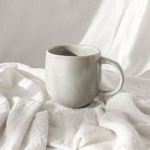 Modern mug Coffee cup 350 ml handcrafted ceramic Large tea cup with handle