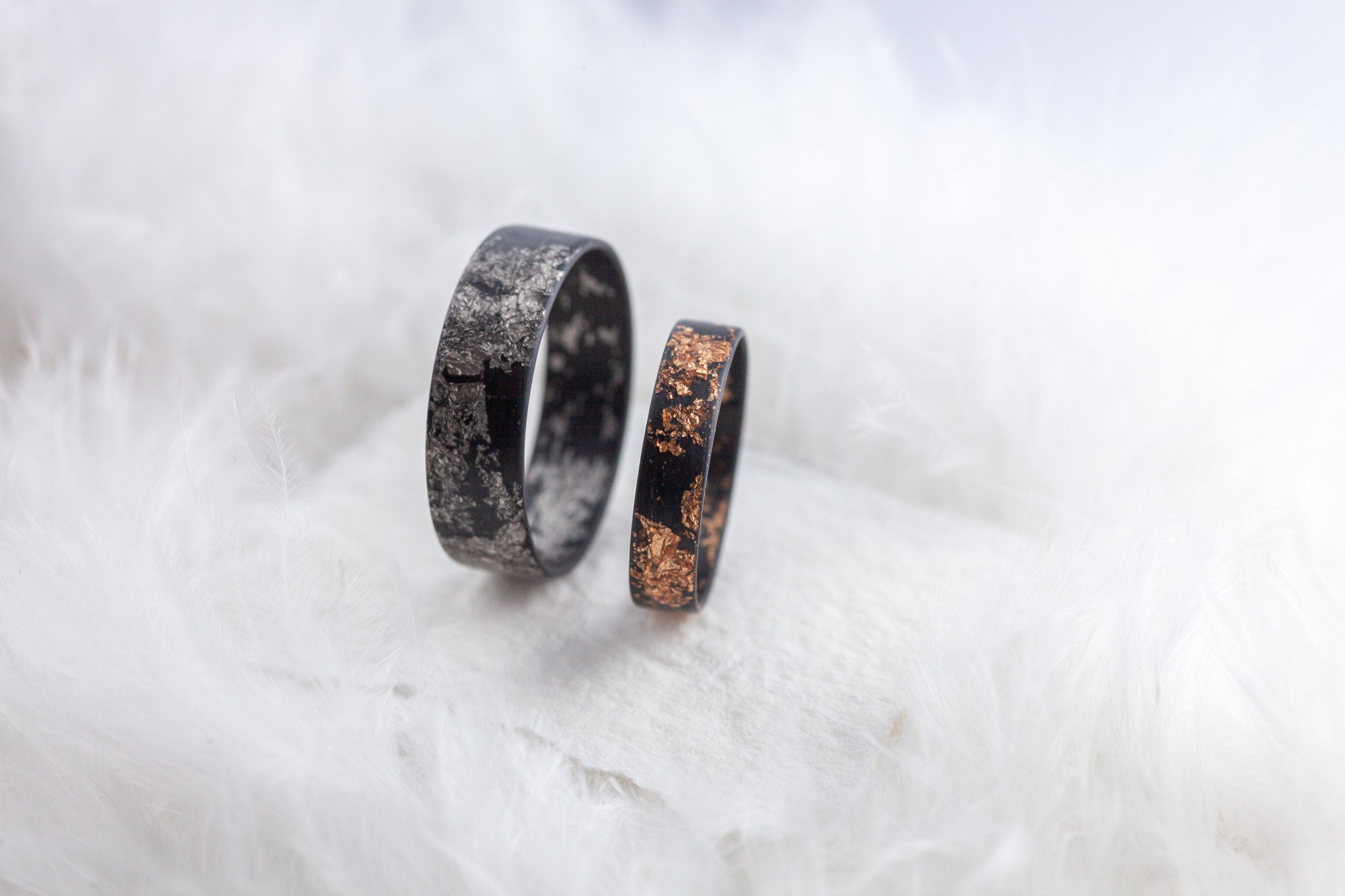 316L Anello IN Acciaio Argento Carbonio Intarsio Fucsia Oro Bianco Uomo Donna