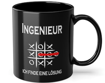 Ingenieur Tasse Geschenkidee, Kaffeetasse Humor Witz Geschenk für Ingenieur, Baustellen Kaffeebecher mit lustigen Spruch, Handwerker Becher