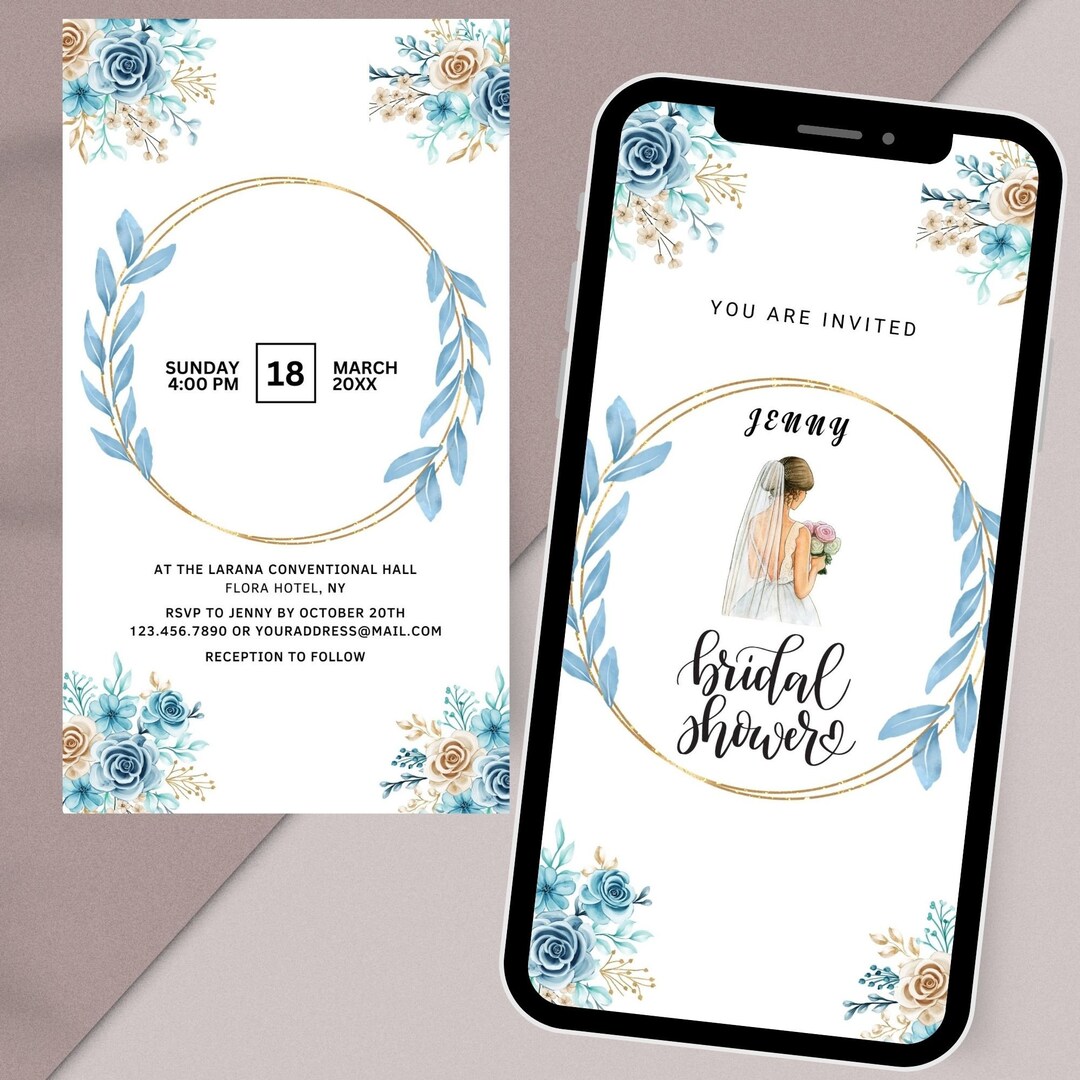 Boho Bridal Shower Electronic Invitation| Bohemian Bridal Brunch Evite ...