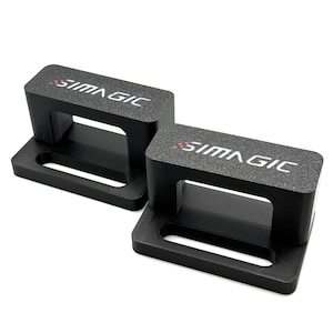 Può includere: Due supporti SimMagic in plastica nera stampati in 3D per un simulatore di guida.