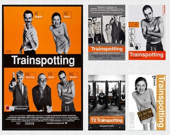 Trainspotting 1996 Filmplakat Film Poster Wand Kunstdrucke Leinwand Film Poster Geschenke