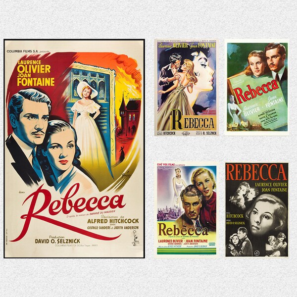 Rebecca Movie Poster Movie Art Poster Wall Art Prints Room Decor Canvas Poster Gifts