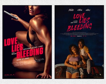 Love Lies Bleeding 2024 Movie Poster Movie Art Poster Wall Art Prints Room Decor Canvas Film Poster Gifts