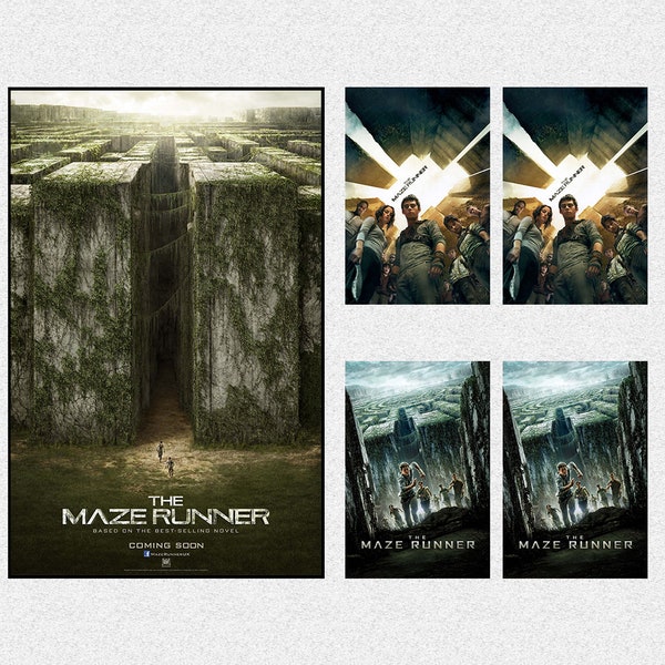 Affiche de film de science-fiction The Maze Runner, affiche d'art de film, impressions d'art mural, affiche de film sur toile, cadeaux