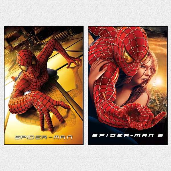 Spider Man 2 2004 Movie Poster Superhero Spider Man Movie Art Poster Wall Art Prints Canvas Film Poster Re-Release Collectible Poster