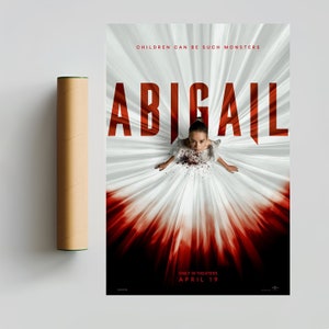 Abigail 2024 Affiche de film Affiche d'art de film Impressions d'art mural Décoration de chambre Toile Affiche de Film cadeau P1