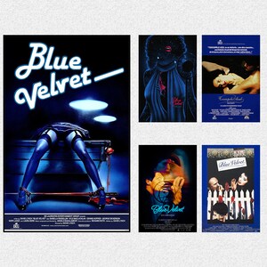 Affiche de film Blue Velvet Affiche d'art de film Impressions d'art mural Décoration de chambre Toile Affiche de film cadeau