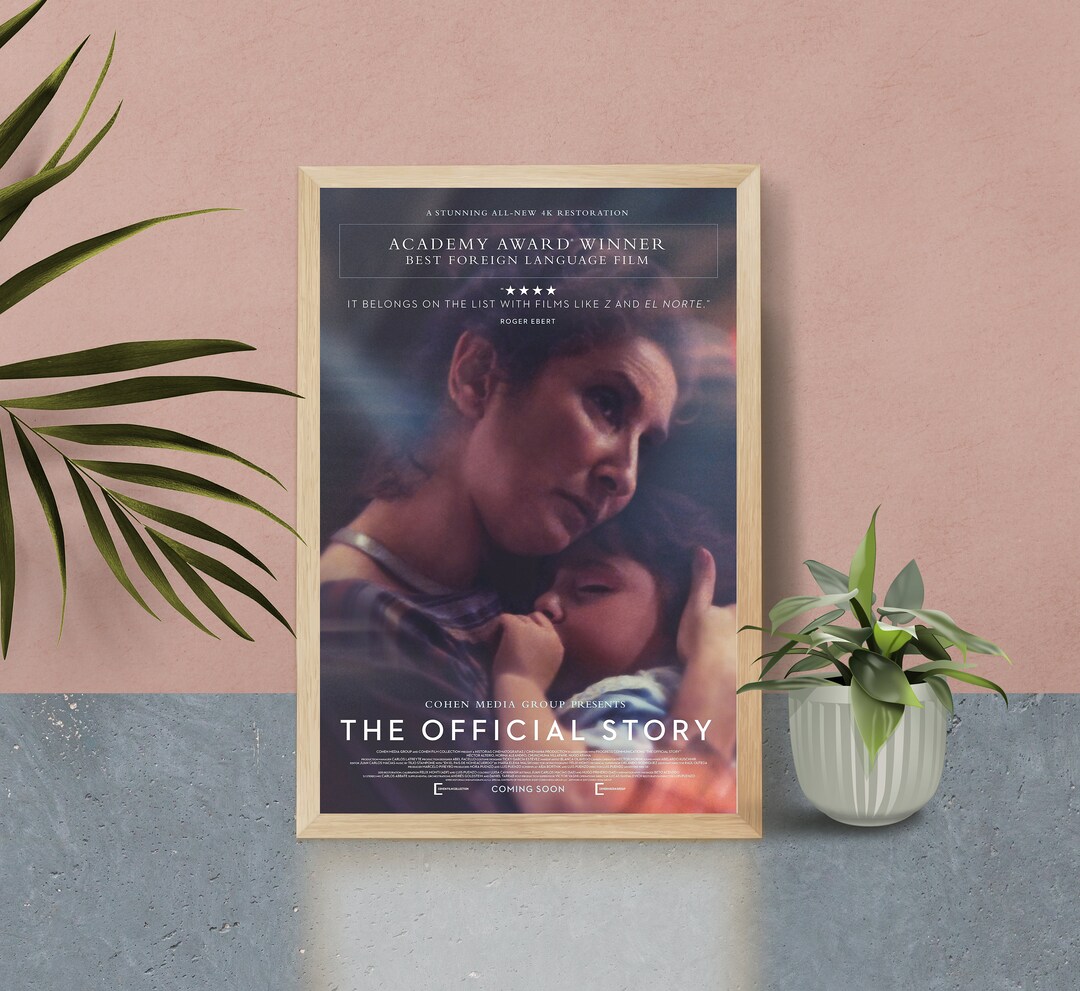 The Official Story Movie Poster Canvas Poster Bedroom Art Etsy