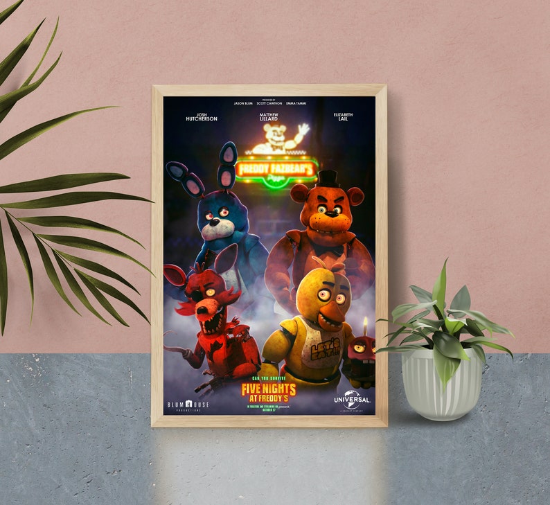 Affiche du film Five Nights At Freddy's 2023 Art mural Etsy France Affiche du film Five Nights At Freddy's 2023 Art mural Etsy France