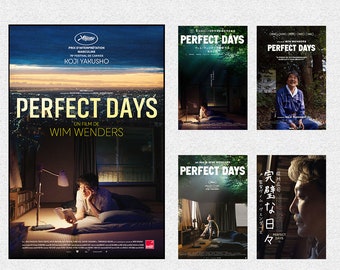 Perfect Days 2023 Filmplakat Film Poster Wand Kunst Drucke Zimmer Dekor Leinwand Film Poster Geschenke