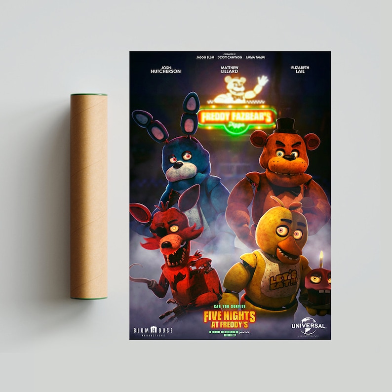 Affiche du film Five Nights At Freddy's 2023 Art mural Etsy France Affiche du film Five Nights At Freddy's 2023 Art mural Etsy France