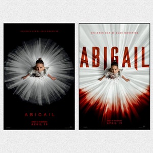 Abigail 2024 Affiche de film Affiche d'art de film Impressions d'art mural Décoration de chambre Toile Affiche de Film cadeau image 1