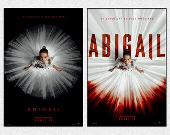 Abigail 2024 Movie Poster Movie Art Poster Wall Art Prints Room Decor Canvas Film Poster Gift