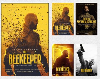 The Beekeeper 2024 Movie Poster Action Film Poster Movie Art Poster Wall Art Prints Room Decor Canvas Poster Gifts