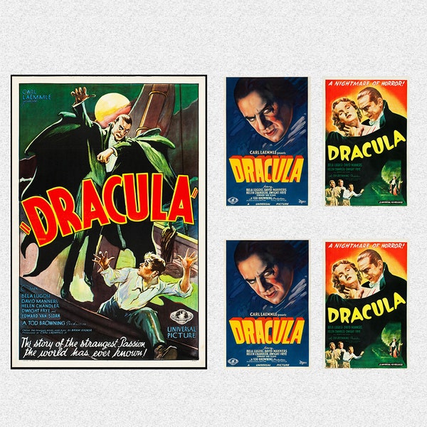 Dracula 1931 Vintage Poster Movie Art Poster Wall Art Prints Room Decor Canvas Film Poster Gifts