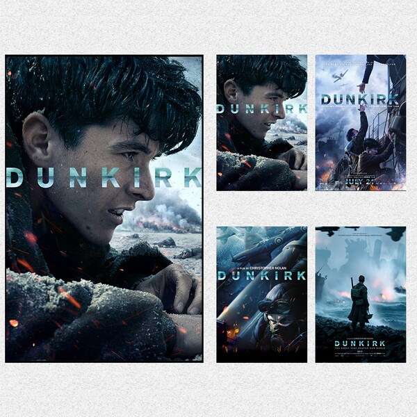 Dunkirk Movie Poster Movie Art Poster Wall Art Prints Room Decor Canvas Film Poster Gift