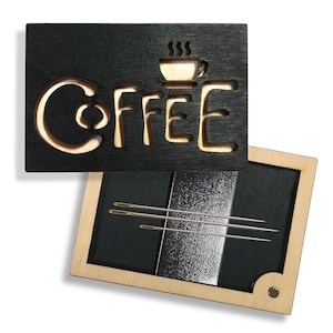 Magnetic Needle case with magnet - Coffee, Wooden Needle Holder, Embroidery Needle Storage Box, Cross Stitch Accessory, CORICAMO