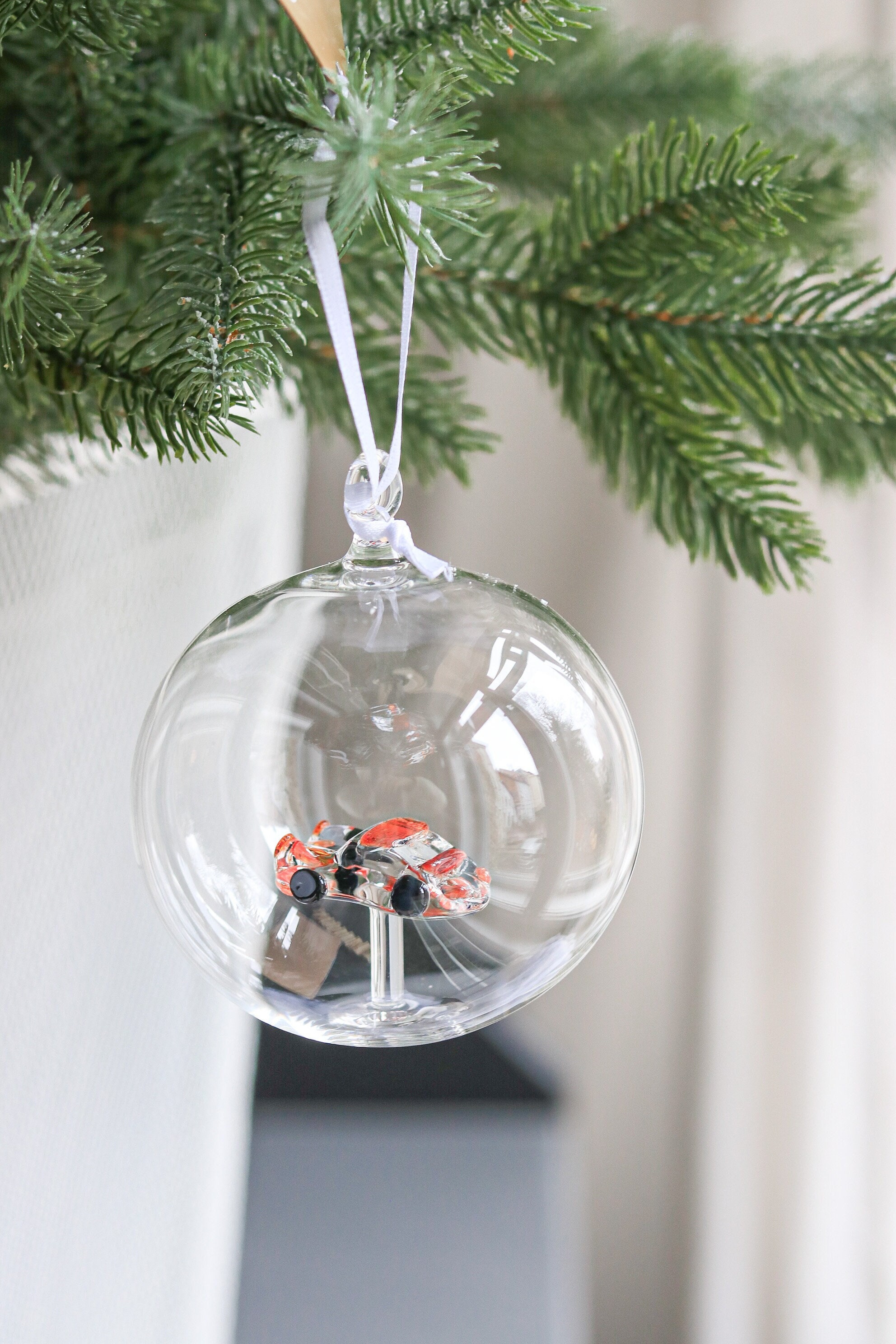 set of 8 transparenti palline di natale vetro 8cm 12cm palla di vetro glass ciondoli e pendenti palline ornamento di mercurio deocro natalizio Appendiabiti Decorazioni natalizie Addobbi