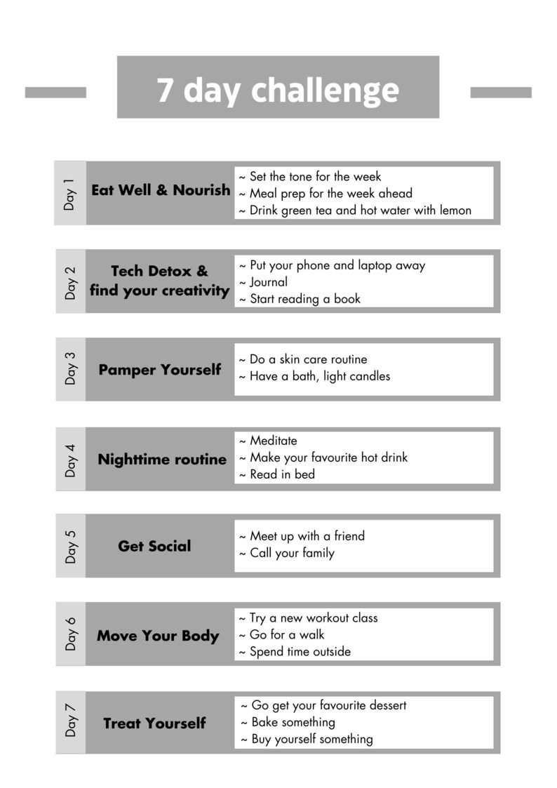 7 Day Challenge PDF Etsy