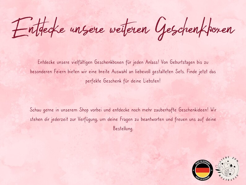 Geschenkbox Geschenkset You are wonderful Wellness Valentinstag Muttertag Frauen Freundin Geschenk Bild 7