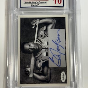 Bo Jackson - Partitura de 1990 nº 697 *Estilo* RP com autógrafo de adesivo fac-símile!