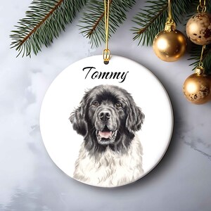 Personalized Pet Ornament Using Pet's Photo Name, Custom Pet Ornament, Personalized Dog Ornament Custom Dog Ornament Pet Portrait Ornament image 5