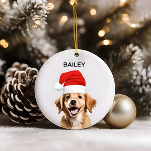 Personalized Pet Ornament, Custom Dog Christmas Ornament, Pet Ornament Using Photo, Cat Christmas Photo Ornament, Pet Portrait Name Gift,dog