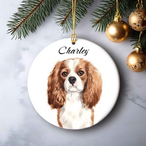 Personalized Pet Ornament Using Pet's Photo Name, Custom Pet Ornament, Personalized Dog Ornament Custom Dog Ornament Pet Portrait Ornament image 3