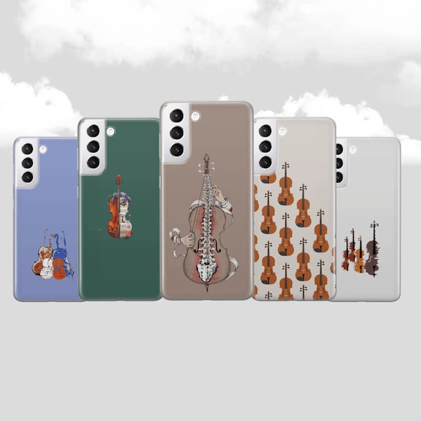 Klassische Musik Handy Hülle Violine Cover für iPhone 14 13 12 Pro 11 XR für Samsung S23 S22 A73 A53 A13 Pixel 7 6A