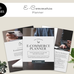E-Commerce Planner|Digital Business Workbook|Business Organiser|Sales Tracker|Online Shop|Business JournalSide Hustle|Online Entrepreneur