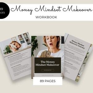 Money Mindset Workbook Template|Printable Workbook|Financial Goals Planner|Finance Mindset|Personal Growth|Digital Download