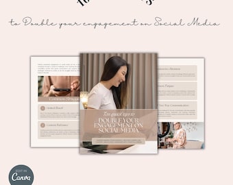 Social Media Engagement Guide: 10 Quick Tips, Canva Template (PDF)