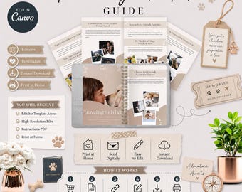 Traveling with Pets Guide: Editable Canva Checklist for Pet Owners (Digital Download)