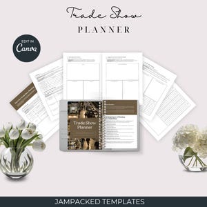 Trade Show Planner, Vendor Checklist Printable, Business Expo Planner PDF, Editable Booth Setup Sheets, Small Biz Event Organiser
