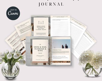 Diário de Terapia de Casal, Caderno de Exercícios para Relacionamento de Casais (PDF, Canva)