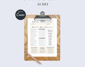 Social Media Audit Template | Content Strategy Planner (Canva & PDF)