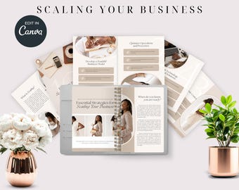 Business Growth eBook Canva Template | Small Business Strategy (PDF)